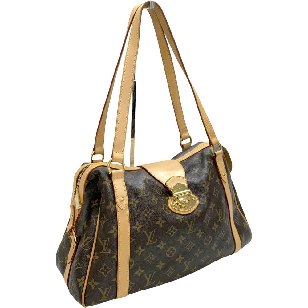 Louis Vuitton Stresa Monogram Handbag Shoulder Bag Brown